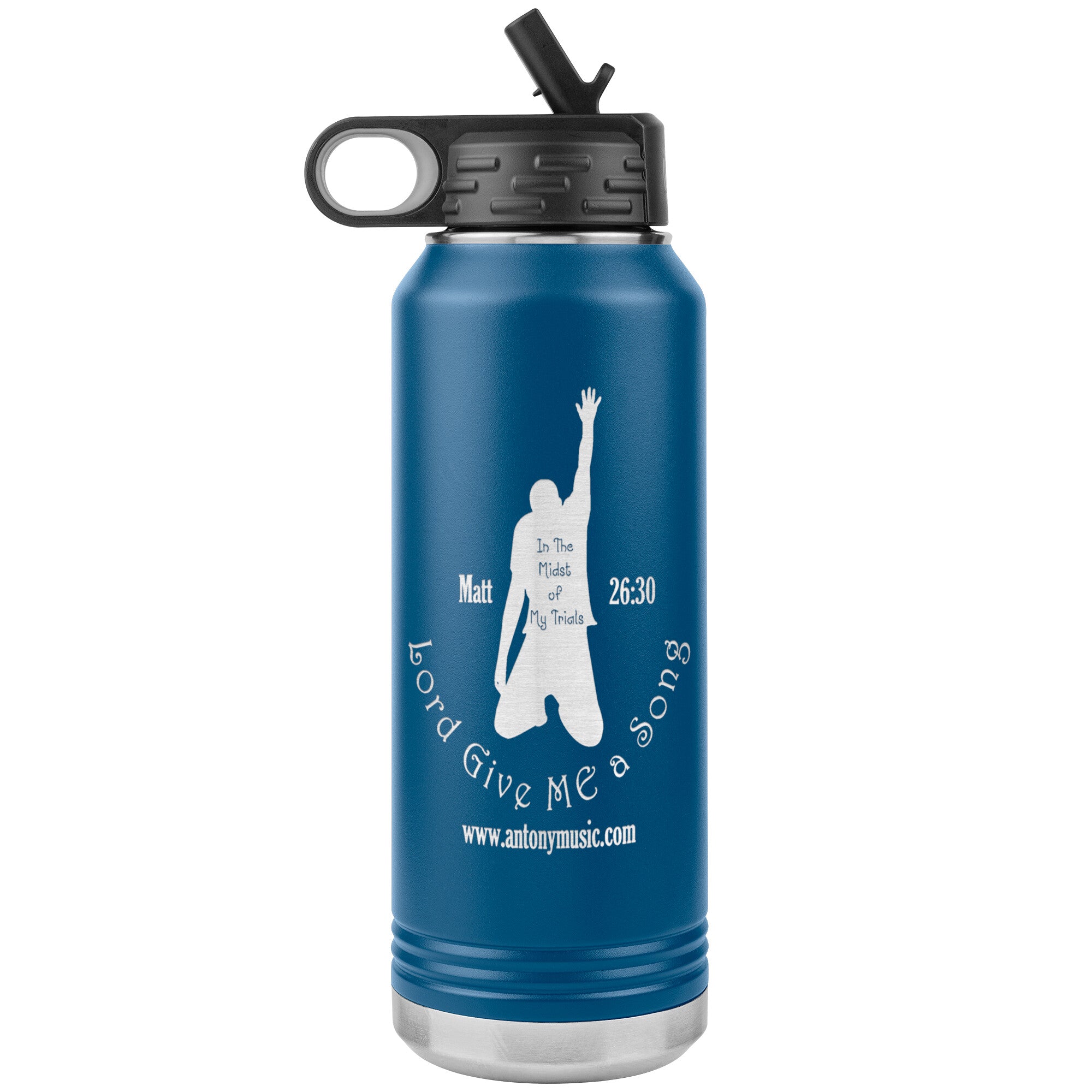 Give Me A Song Like Jesus Water Bottle